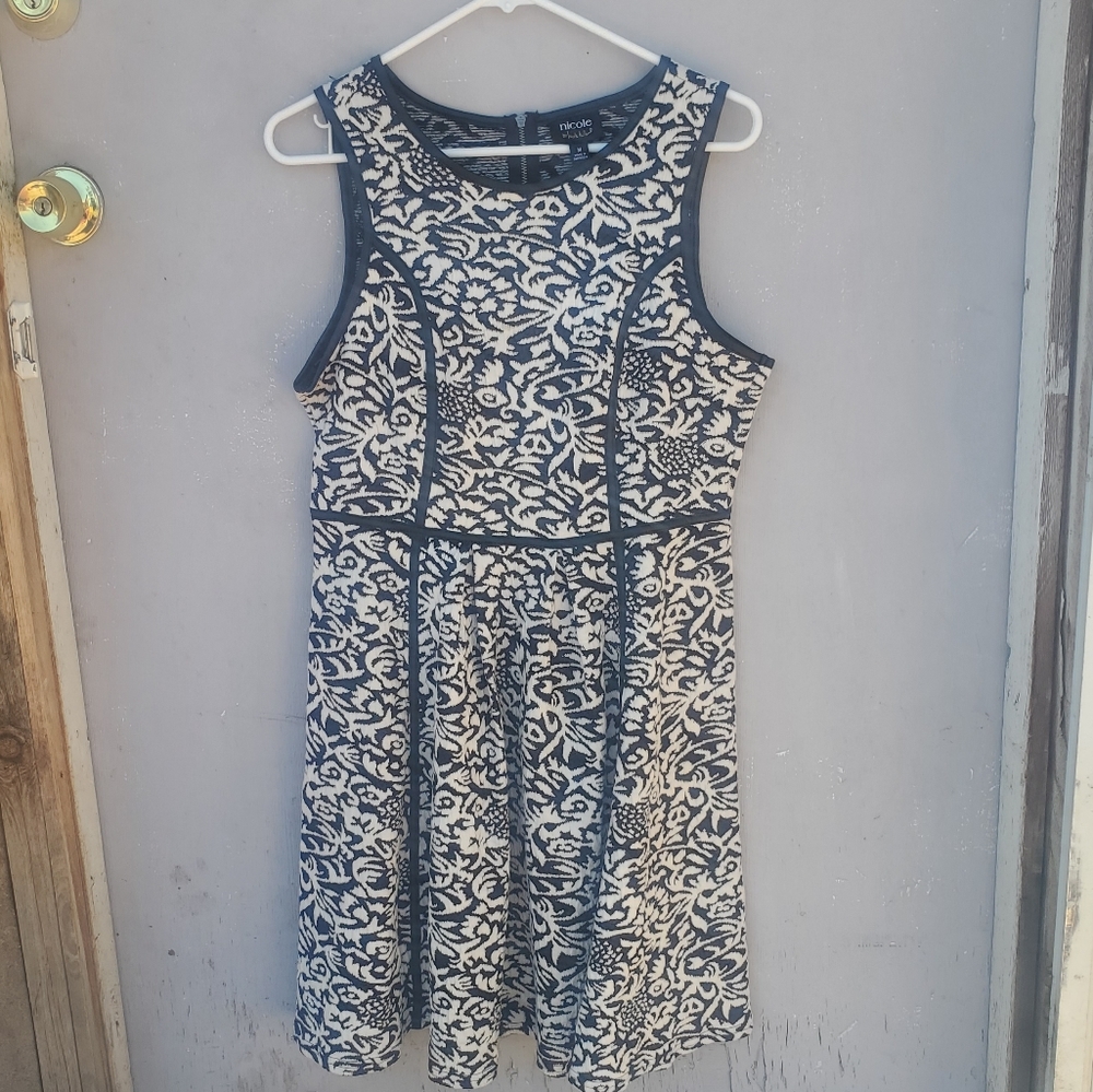 Nicole by Nicole Miller Floral A Line Dress